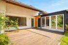 Terrasse mit Zugang zum Hobbyraum