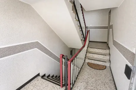 Das gepflegte Treppenhaus