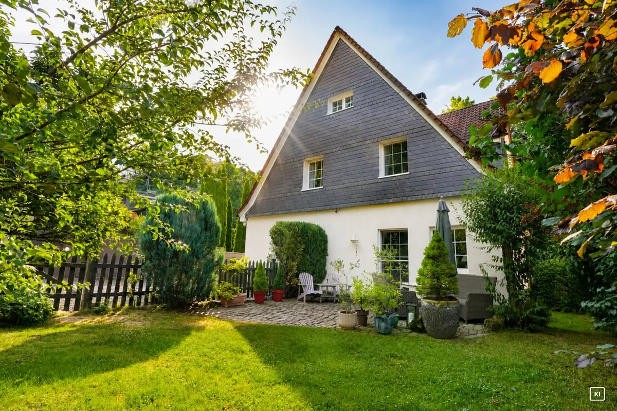Gartenansicht des Hauses