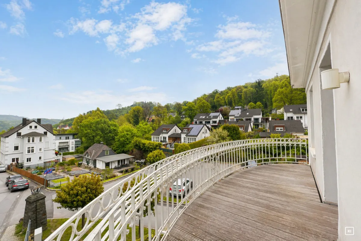 Tolle Aussicht Richtung Schloss