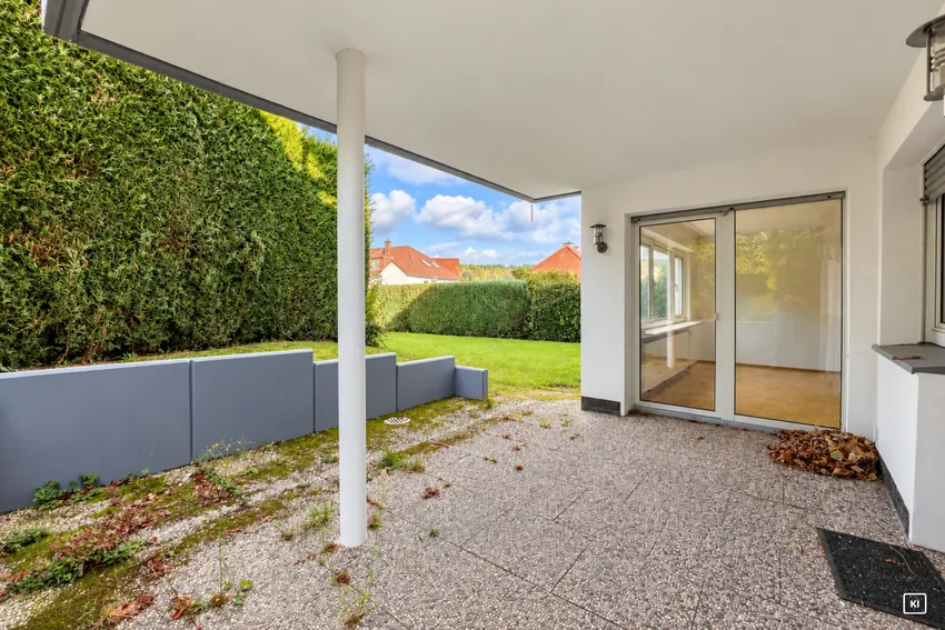 Die überdachte Terrasse