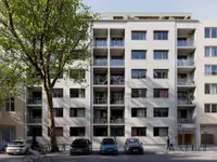 Stilvolle Fassade mit urbanem Flair