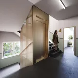 Treppenhaus mit hochwertiger Ausstattung
