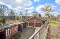 Terrassenausicht auf den Hof