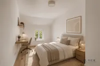 Schlafzimmer mit Staging