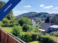 Aussicht vom Balkon
