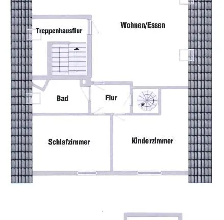 Grundriss-Skizze DG-Wohnung