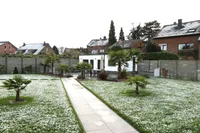 Blick zum Gartenhaus