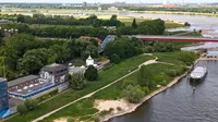 Blick aus der Luft und Weg