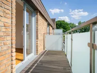 Balkon mit Abendsonne