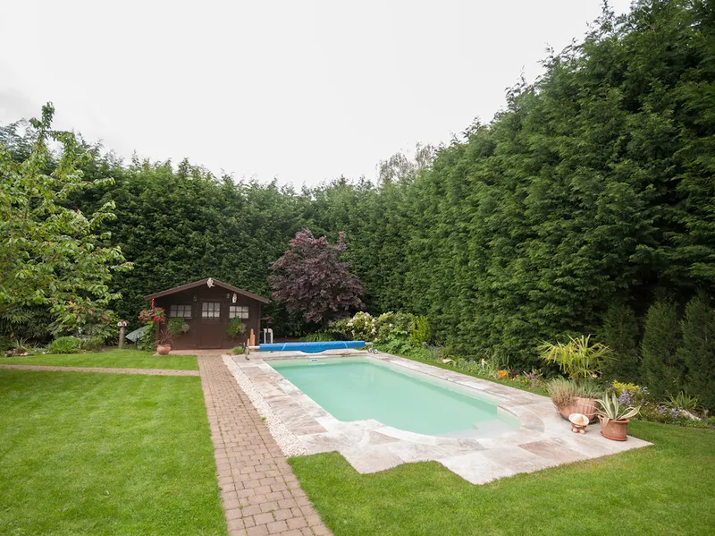 Pool mit Wärmepumpe