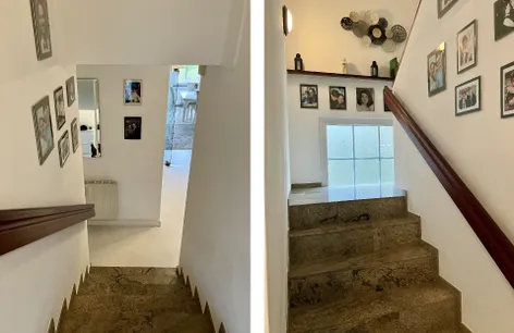 innenliegende Treppe