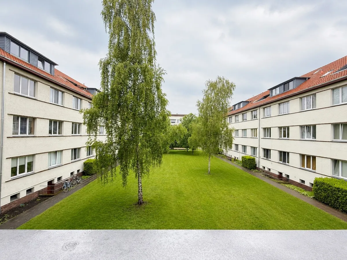 Blick vom Balkon