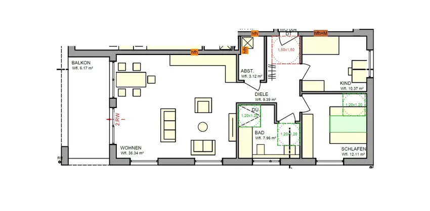 Grundriss EG Wohnung