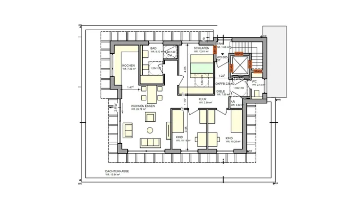 Grundriss Staffelgeschoss