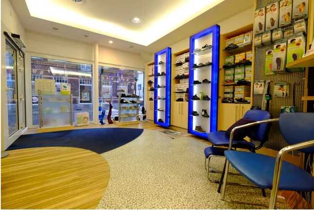 Schuhgeschäft Innenansicht