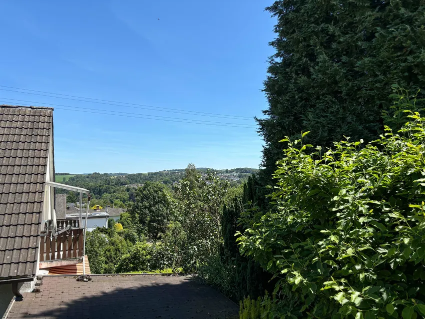 Aussicht vom Balkon im OG