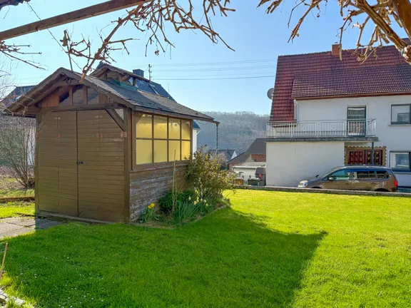 Gartenhaus mit Grillmöglichkeit