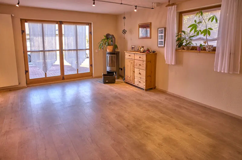 Wohnzimmer mit Terrassenzugang Einliegerwohnung