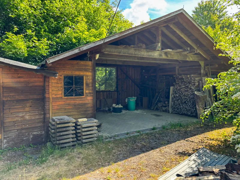 Holzschuppen separates Gartengrundstück 