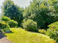 Rasenfläche hinter dem Haus