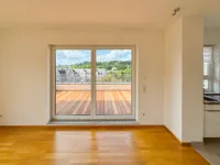 Blick auf die Dachterrasse