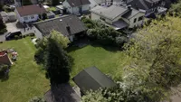 Drohnenaufnahme Garten
