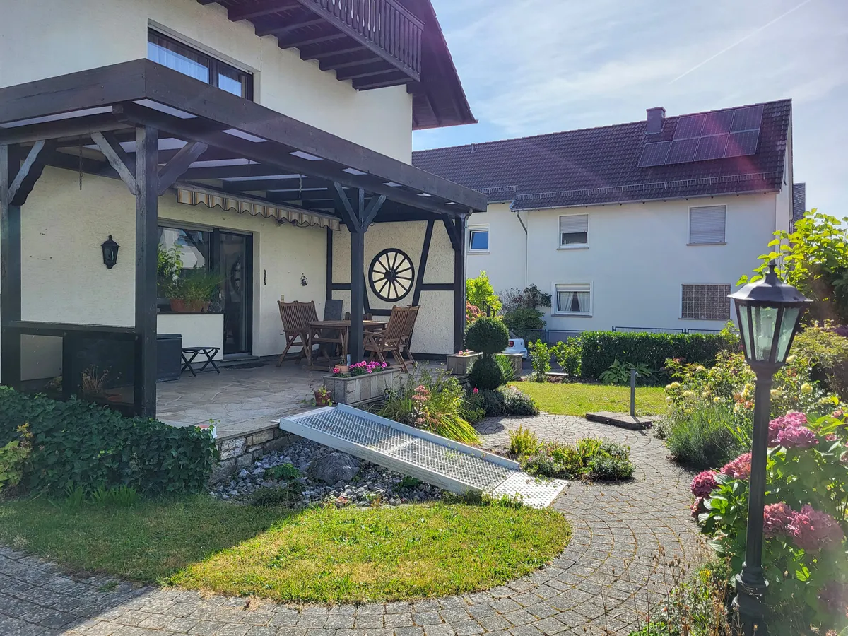 Blick auf die Terrasse