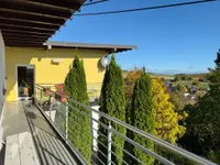 Blick vom Balkon