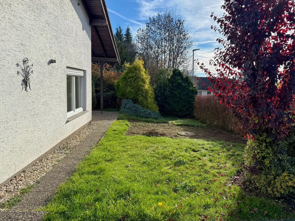 Vordere Gartenansicht