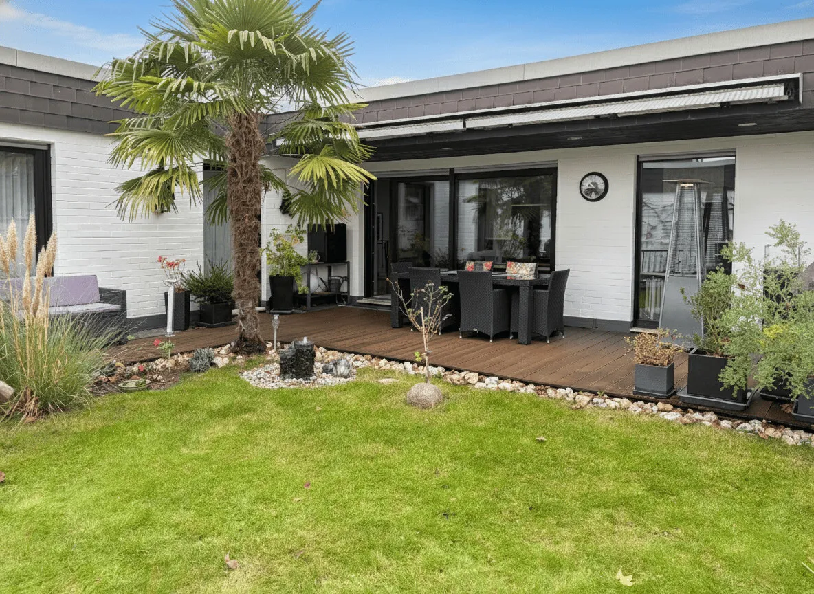 Garten mit Blick zur Terrasse