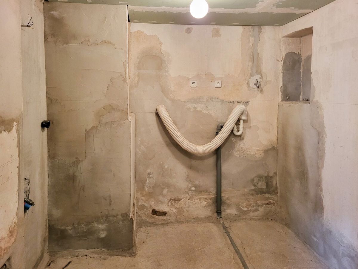 Gäste-WC/ Waschküche in Vorbereitung