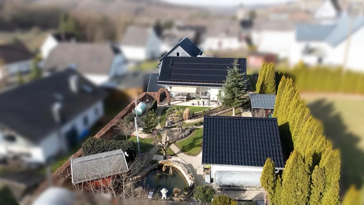 Vogelperpektive Garten