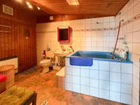 Badezimmer mit Sauna