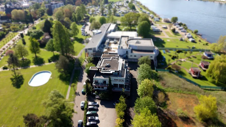 Draufsicht-Hotel