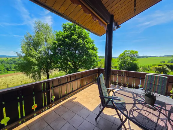 Blick vom Balkon