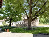 Grünfläche am Haus