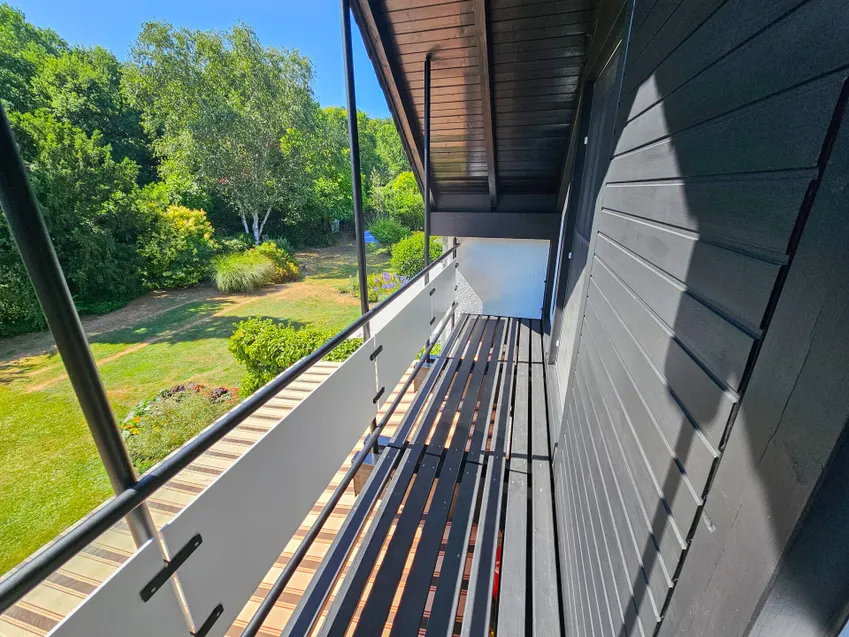 Balkon zur Gartenseite