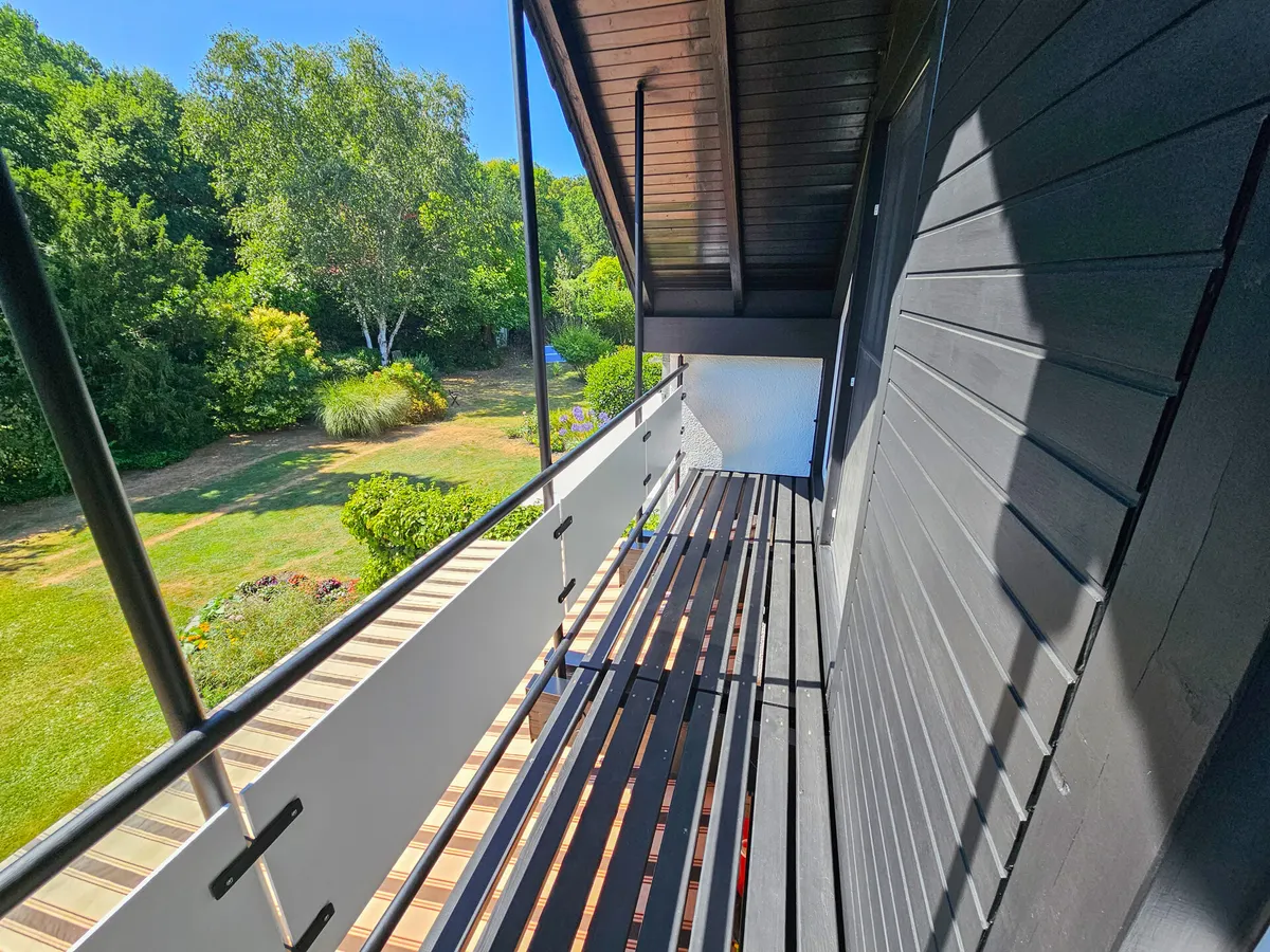 Balkon zur Gartenseite