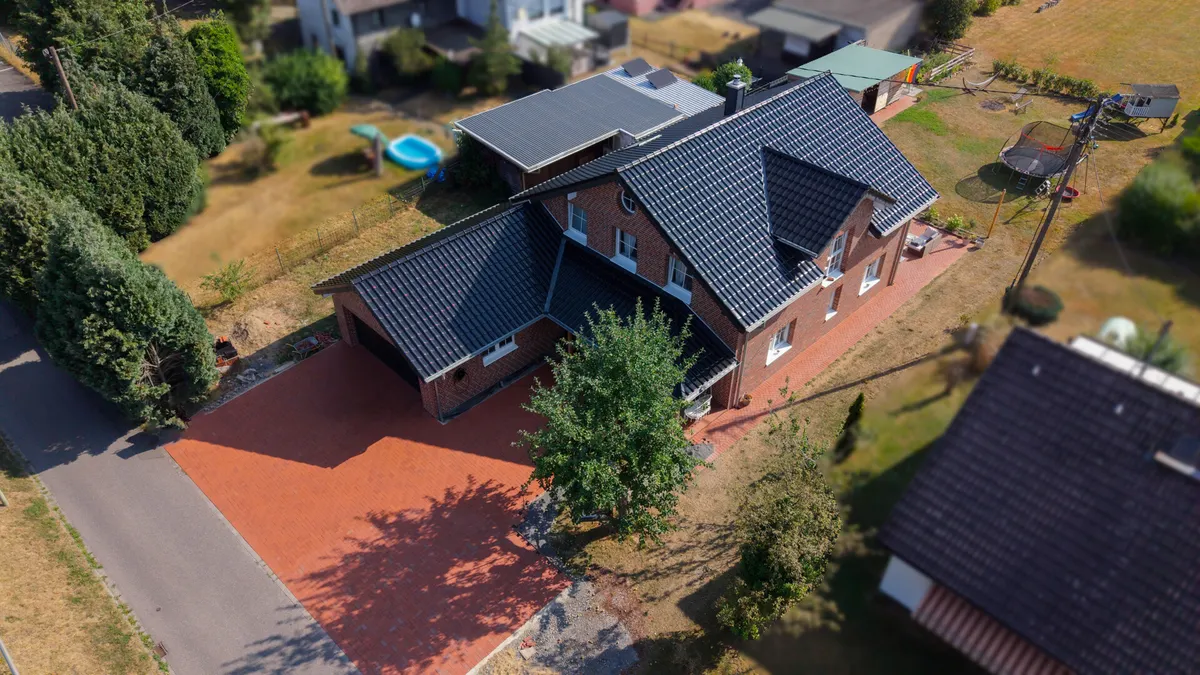 Luftansicht Haus