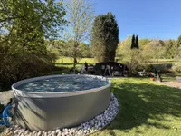 Garten mit unverbauter Aussicht