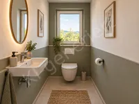 KI Generiert - Beispieleinrichtung - Gäste-WC (OG)