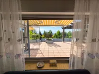 Blick aus dem Wohnzimmer