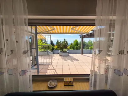 Blick aus dem Wohnzimmer