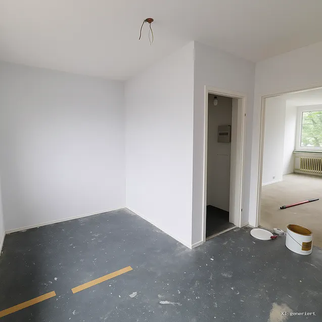 Küche mit Abstellkammer Straßenseite