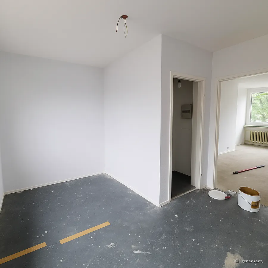 Küche mit Abstellkammer Straßenseite