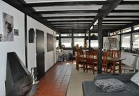 Wohn-/ und Essbereich mit Kamin