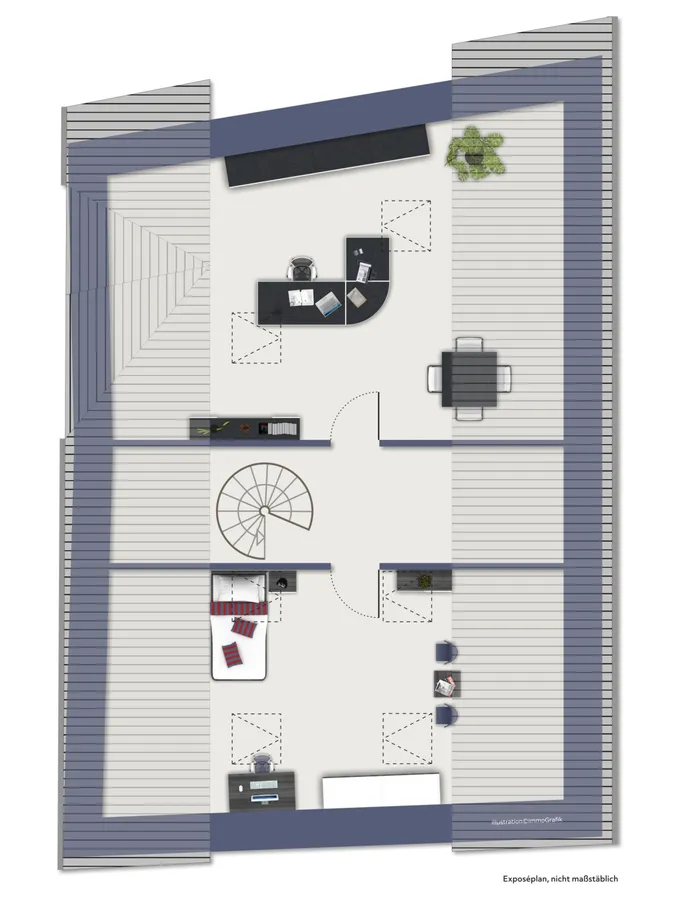 Grundriss Spitzboden