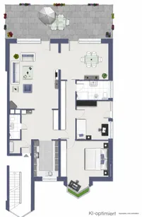Grundriss 2 Schlafzimmer