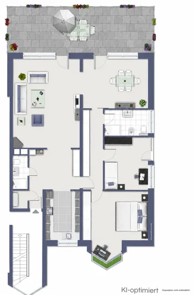 Grundriss 2 Schlafzimmer
